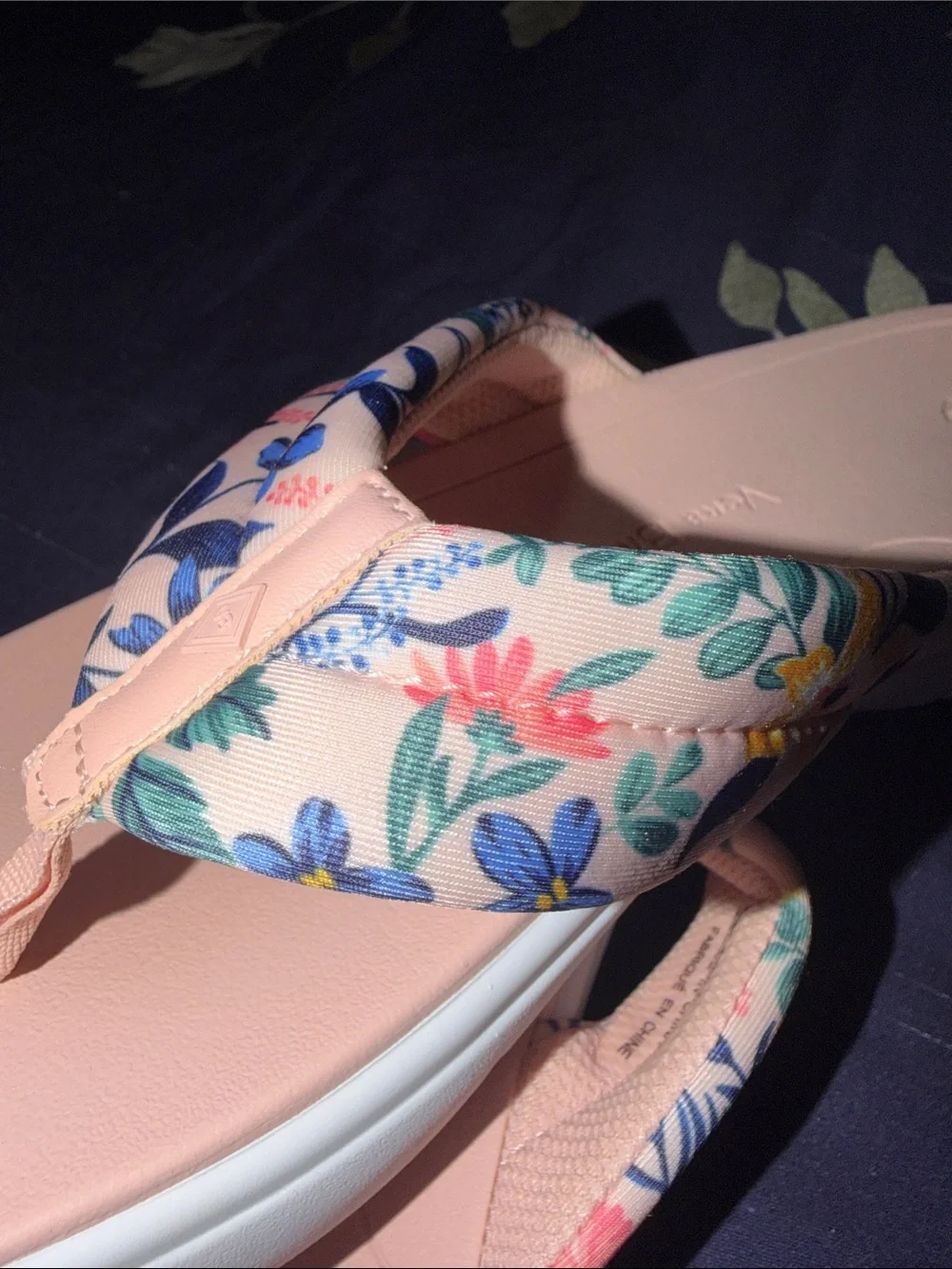 Vera Bradley Pink Floral Cushioned Flip Flops
